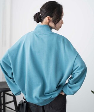 WEGO ハーフジップBIGスウェット ブルーその他