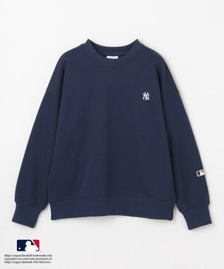 ANY 【洗濯機可/UVケア】MLB/メジャーリーグベースボール クルーネックスウェット ネイビー