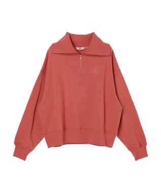 earth music&ecology ハーフＺＩＰスウェット Pink