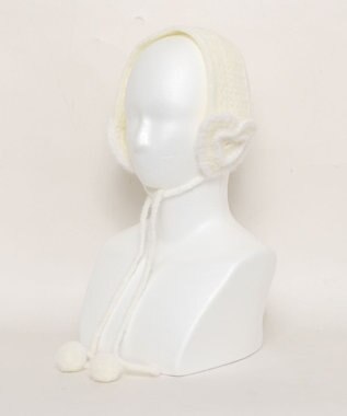 WEGO ハートニットイヤーマフ ホワイト