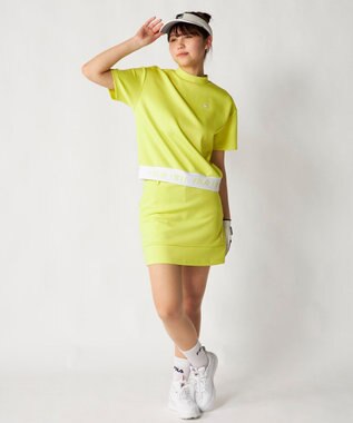 FILA GOLF／marie claire 【FILA GOLF】 ダンボールニットモックシャツ イエロー