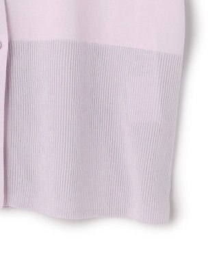 BEIGE， JULIE / コットンシルク クルーネックカーディガン Lilac