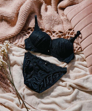 【northerly bra フィットシリーズ 谷間メイク】 カシュクールレースモールド ブラジャー＆ショーツSet B～Fカップ