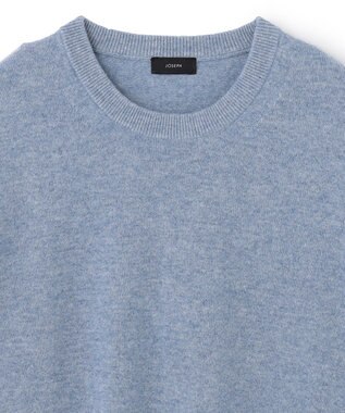 JOSEPH HOMME ピュアカシミヤ　クルーネックニット スカイブルー系