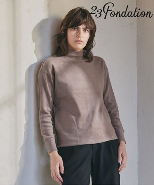【23Fondation/WOMEN】【吸湿発熱】モックネック プルオーバー