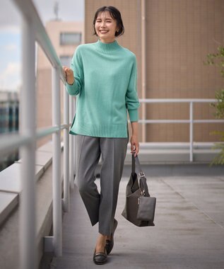 ANY L 【手洗い可】イタリーヤーンウールカシミヤミックスプルオーバー ミント