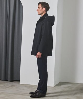 GOTAIRIKU 【仕事で着用可】ラスタードビー フーデッドブルゾン_地柄(24/25年モデル) ネイビー×チェック地柄(24年新色)