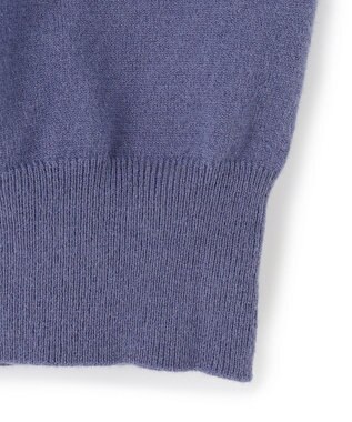 UNFILO MENS ライトウォーム ニットポロ ダスティブルー