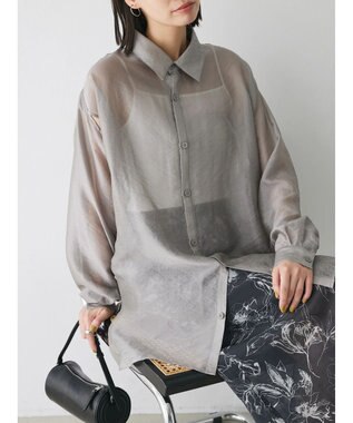 Green Parks ショルダースリット２ＷＡＹシャツ Gray