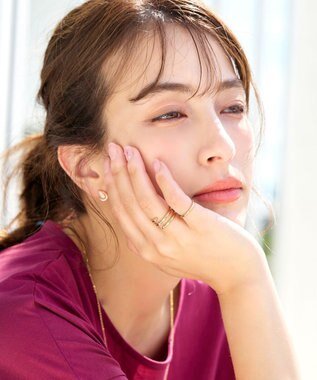 Tiaclasse ポイントストーンリング ゴールド