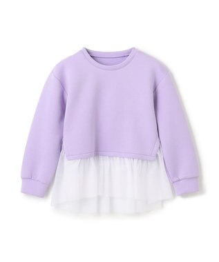 UNFILO 【110-150cm】BEAUTY FORM JERSEY ペプラムスウェット ラベンダー