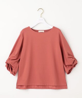 ANY SIS 【接触冷感・UVカット】サカリバ袖ねじり プルオーバー アプリコットピンク