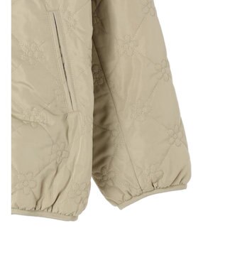 Green Parks ・ＳＵＧＡＲ　ＳＰＯＯＮ　２ｗａｙフラワーキルトブルゾン Light Khaki