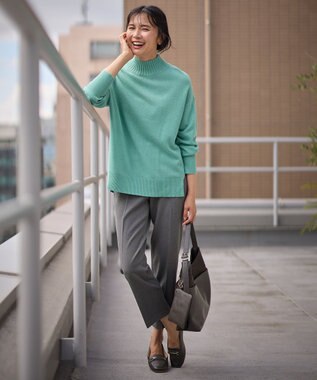 ANY L 【手洗い可】イタリーヤーンウールカシミヤミックスプルオーバー ミント