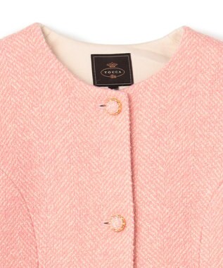 TOCCA 【消臭】SNOWBERRY POCKET TWEED コート ピンク系5