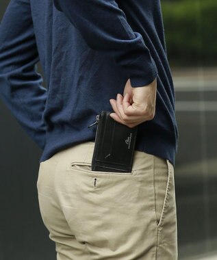 UNBILLION Otias バッファローレザーカードウォレット ブラック