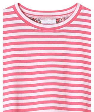 une nana cool MADE WITH LIBERTY FABRIC 綿100％ボーダー 半袖パジャマ PI