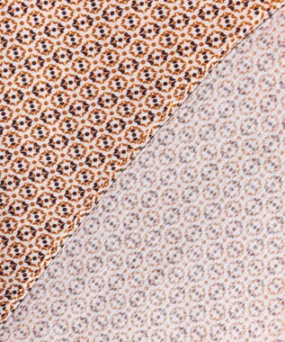 JOSEPH ABBOUD 【キングサイズ・サスティナブル】ジオメットリックパターン シャツ オレンジ系5