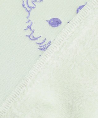 ANY KIDS アニマル刺繍 裏シャギー トレーナー ミント×ネコ