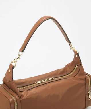 TOPKAPI 【TREASURE TOPKAPI】ナイロン サイドポケット ワンハンドル ショルダーバッグ キャメル