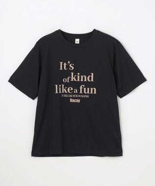 ANY シアーネップロゴＴシャツ ブラック