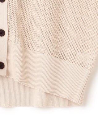 UNFILO メッシュニット カーディガン ベージュ