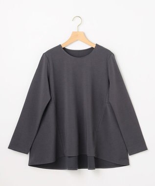 組曲 L バックフレアロングＴシャツ グレー系