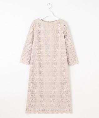 23区 【APPLAUDIR】オプティカルフラワーレース ドレス ベージュ系