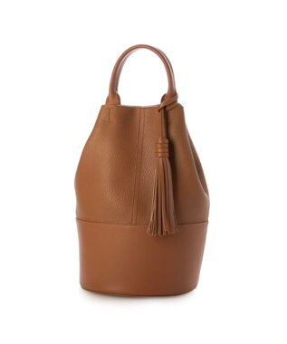 UNBILLION カシュカシュ cachecache / タッセル付きバケツ2wayバッグ キャメル
