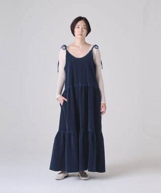 Ripo trenta anni INDIGO VELOUR ワンピース