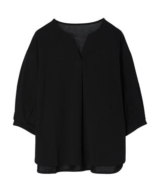 Green Parks ＢＰスキッパー七分袖カットプルオーバー Black