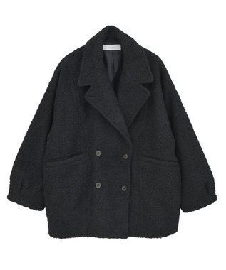 Green Parks ブークレＰコート Dark Navy