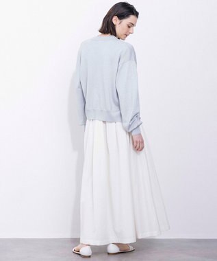 NAVE 【Nave・洗える】ラメニット カーディガン シルバー系