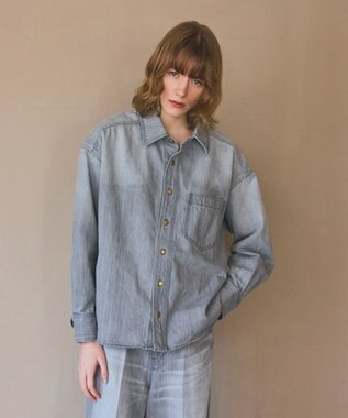 GRACE CONTINENTAL 10ozムラ糸デニムシャツ グレー
