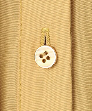 ANY SIS 【洗える】フロントボタンギャザー ワンピース マスタード