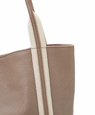 TOPKAPI 【TREASURE TOPKAPI】ソフトシュリンク テープコンビ A4 トート バッグ グレージュ