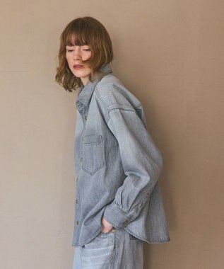 GRACE CONTINENTAL 10ozムラ糸デニムシャツ グレー