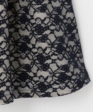 ANY KIDS レースボンディング ワンピース ネイビー系バイカラー