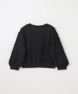 GRACE CONTINENTAL チュールフリルニットブルゾン ブラック