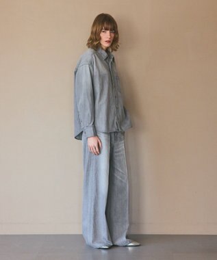 GRACE CONTINENTAL 10ozムラ糸デニムシャツ グレー