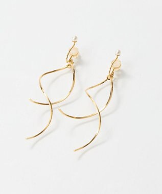 Phoebe 【限定セット】スリークハートネックレス×ロングツイストメタルパールクリップイヤリング ホワイト