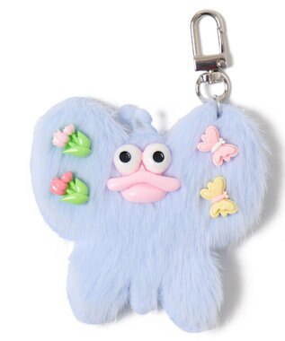 WEGO ぱたぱたちょうちょモンスターぬいぐるみキーホルダー サックス