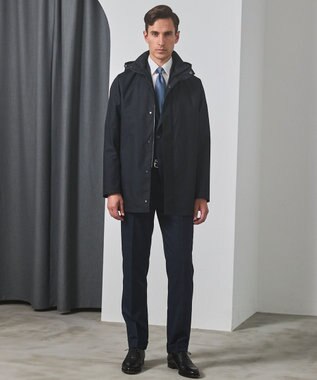 GOTAIRIKU 【仕事で着用可】ラスタードビー フーデッドブルゾン_地柄(24/25年モデル) ネイビー×チェック地柄(24年新色)