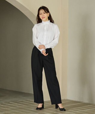 #Newans フリルカラーノーブルブラウス ホワイト