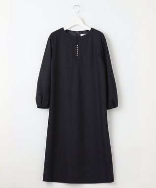 J.PRESS LADIES S アクアレジェンドウールジャージー ワンピース ネイビー系