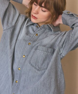 GRACE CONTINENTAL 10ozムラ糸デニムシャツ グレー