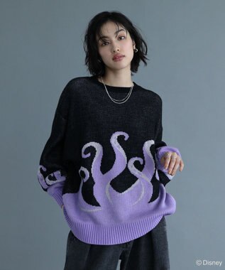 Green Parks VILLAINS/アースラ/ジャガードニット Purple