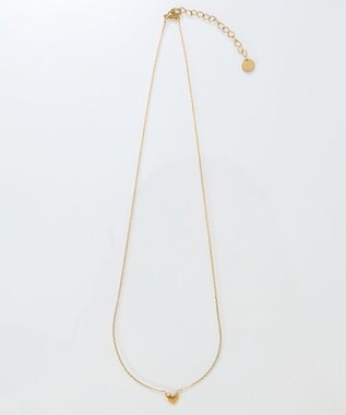 Phoebe 【限定セット】スリークハートネックレス×ロングツイストメタルパールクリップイヤリング ホワイト