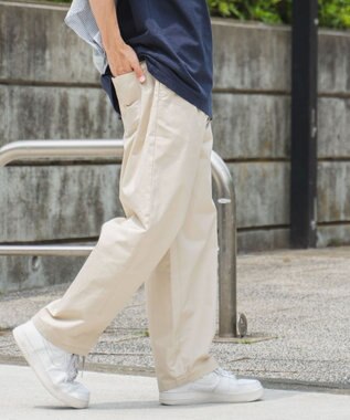 WEGO 【ユニセックス着用ITEM/ウエストゴム/手洗い可】シェフパンツ ベージュ