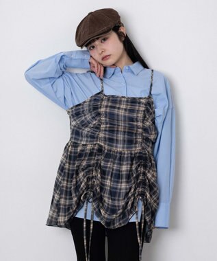 WEGO ボリュームBIGシャツ サックス